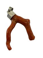 Pendant Mandile 1922 Woman Coralli in Silver Corallo 2MCIC41